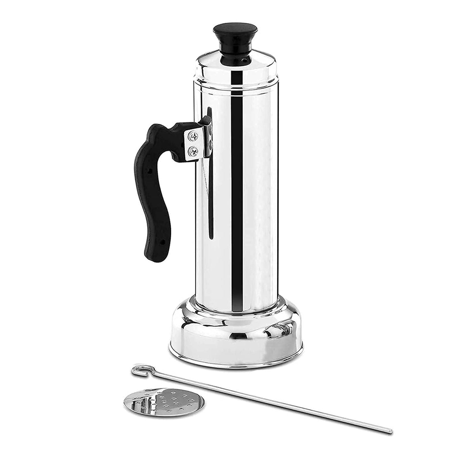 06_7ae74dd8-aed4-44d0-b68f-7e31d0500b94.jpg Puttu Maker Set with Steamer Plate & Pressure Cooker Top, Stainless Steel - Image 1